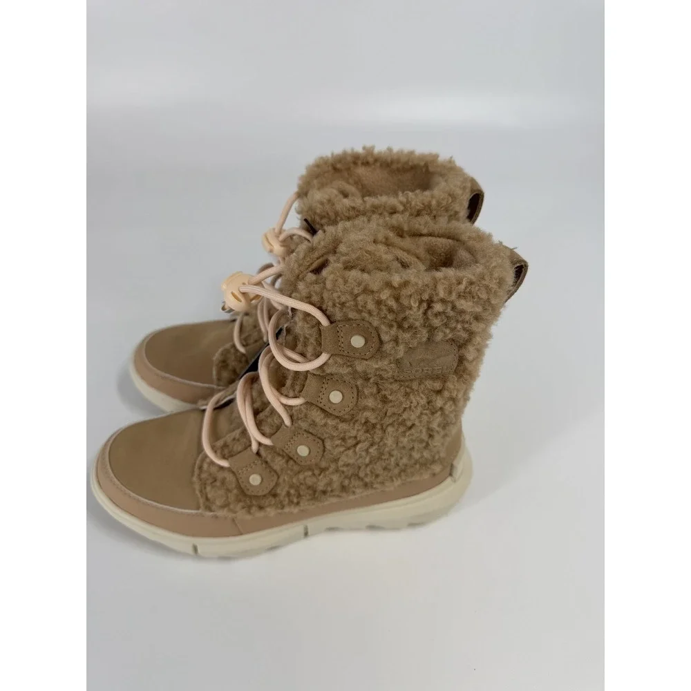 Sorel Explorer II Joan Boots Women's Nova‎ Sand/Sea Salt Cozy Size 3 New